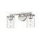 Z-Lite Thayer Vanity, 2-Light, 16 In.W x 5.75 In.L x 8.75 In.H, Brushed Nickel/Clear 742-2V-BN - alternate 2